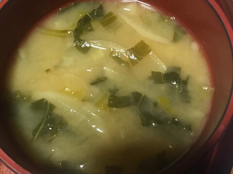 冬瓜と大根葉のおミソスープ